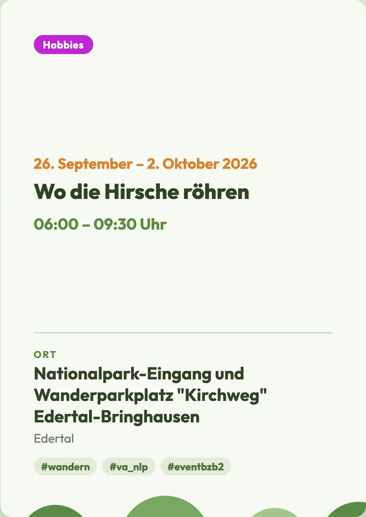 Wo die Hirsche röhren