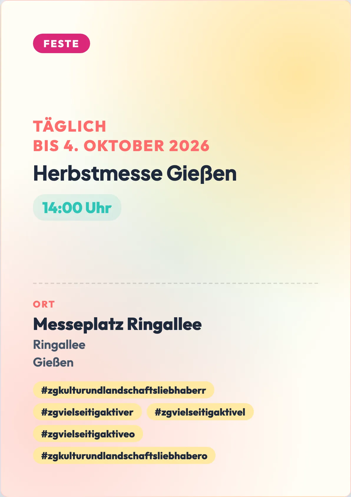Herbstmesse Gießen