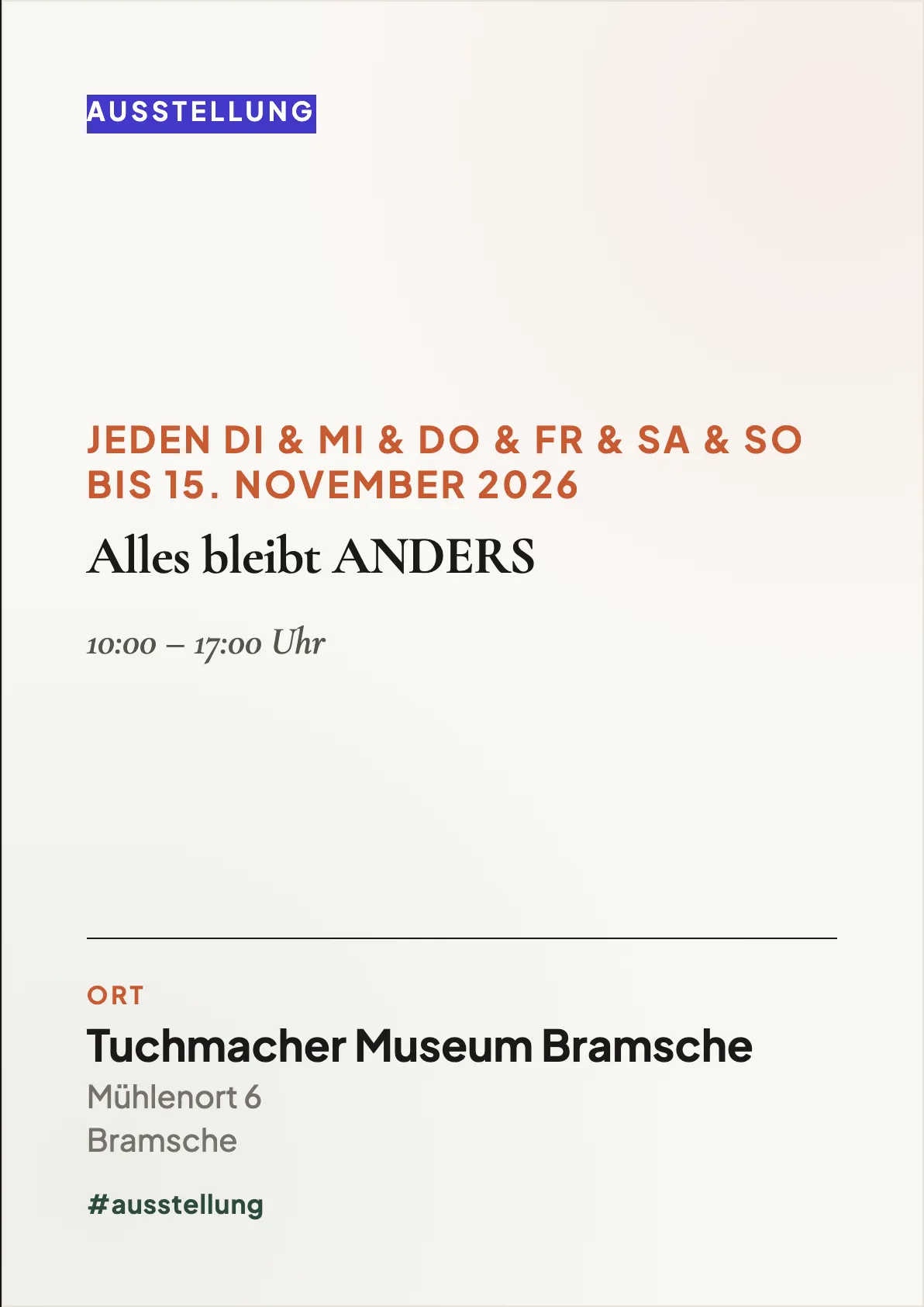 Alles bleibt ANDERS