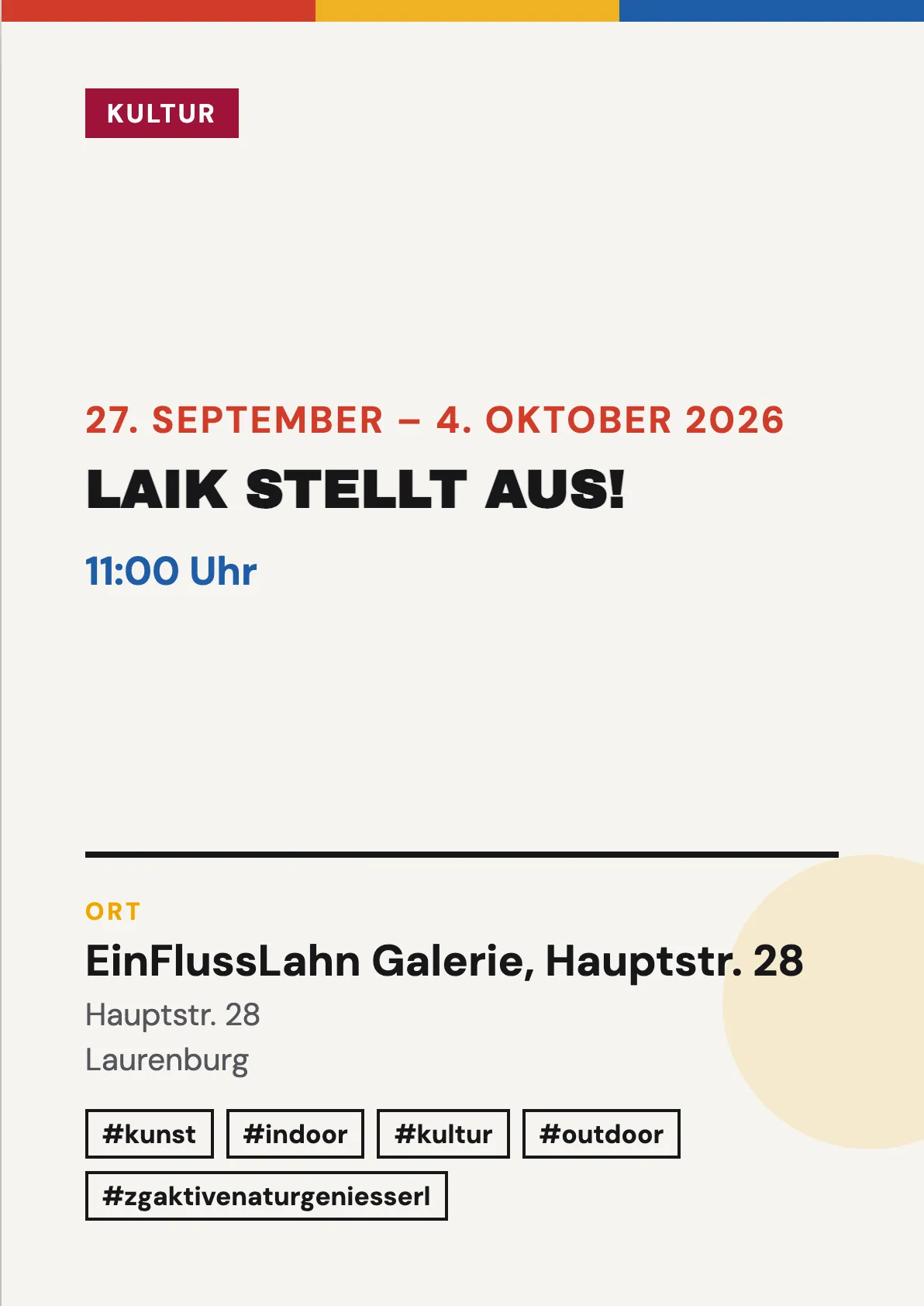 LAIK stellt aus!