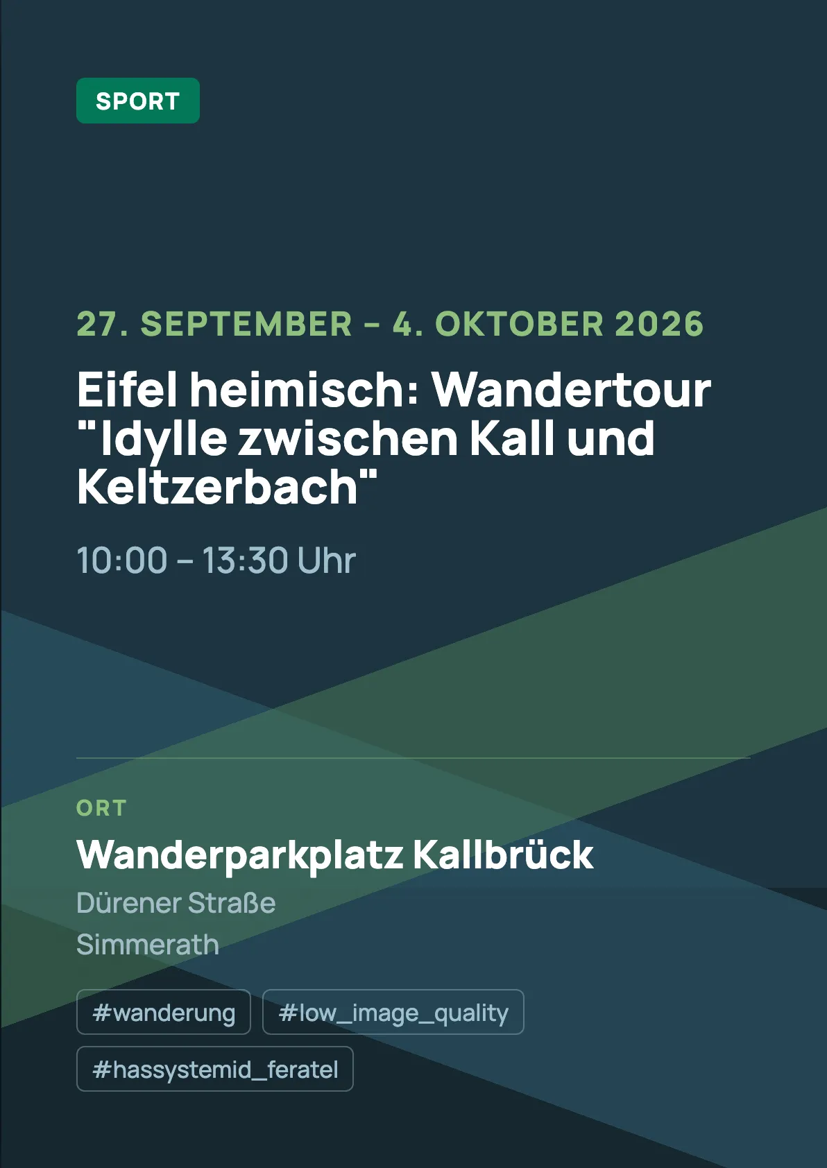Eifel heimisch:  Wandertour "Idylle zwischen Kall und Keltzerbach"