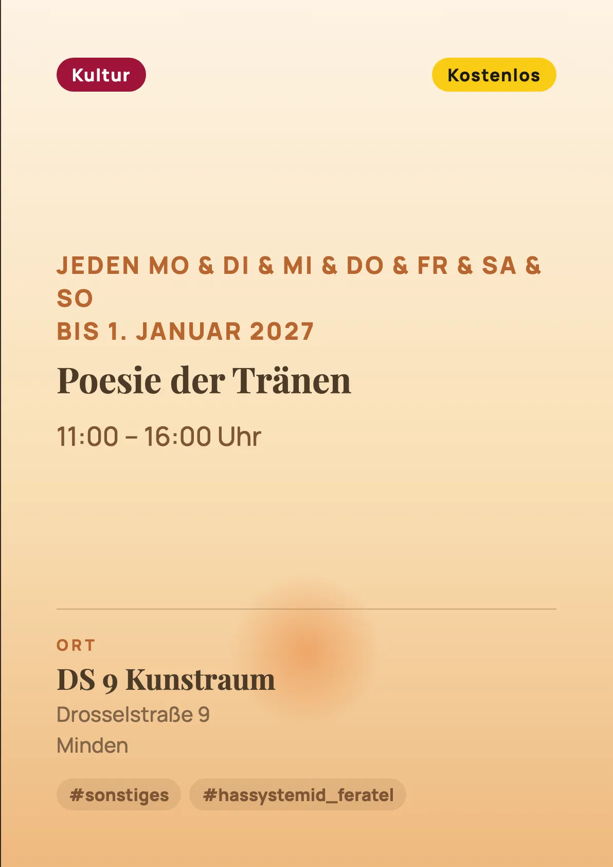 Poesie der Tränen