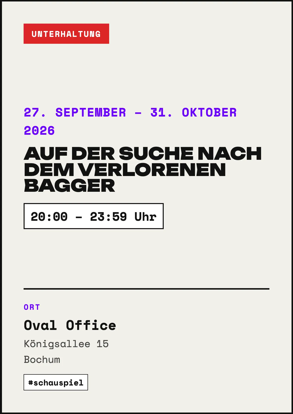 auf der suche nach dem verlorenen bagger