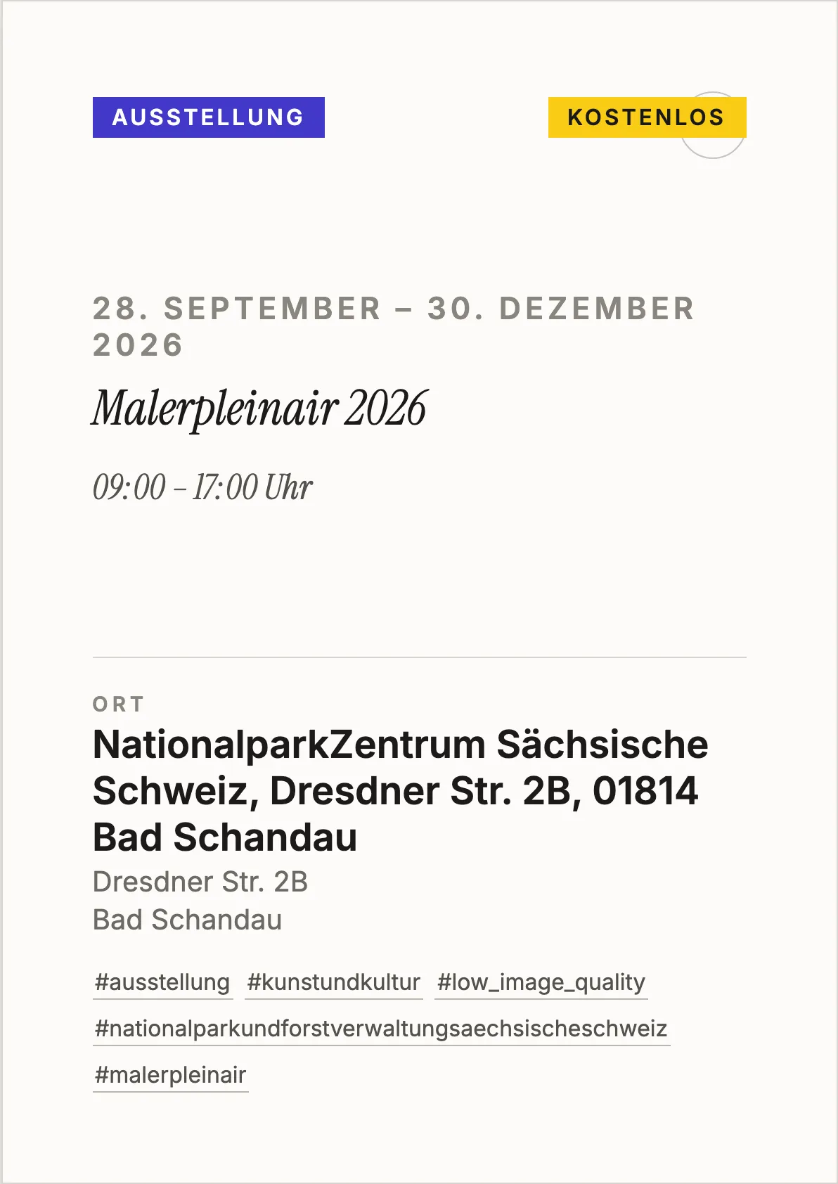 Malerpleinair 2026