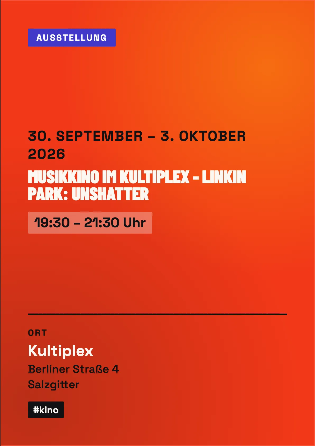 Musikkino im Kultiplex - Linkin Park: Unshatter