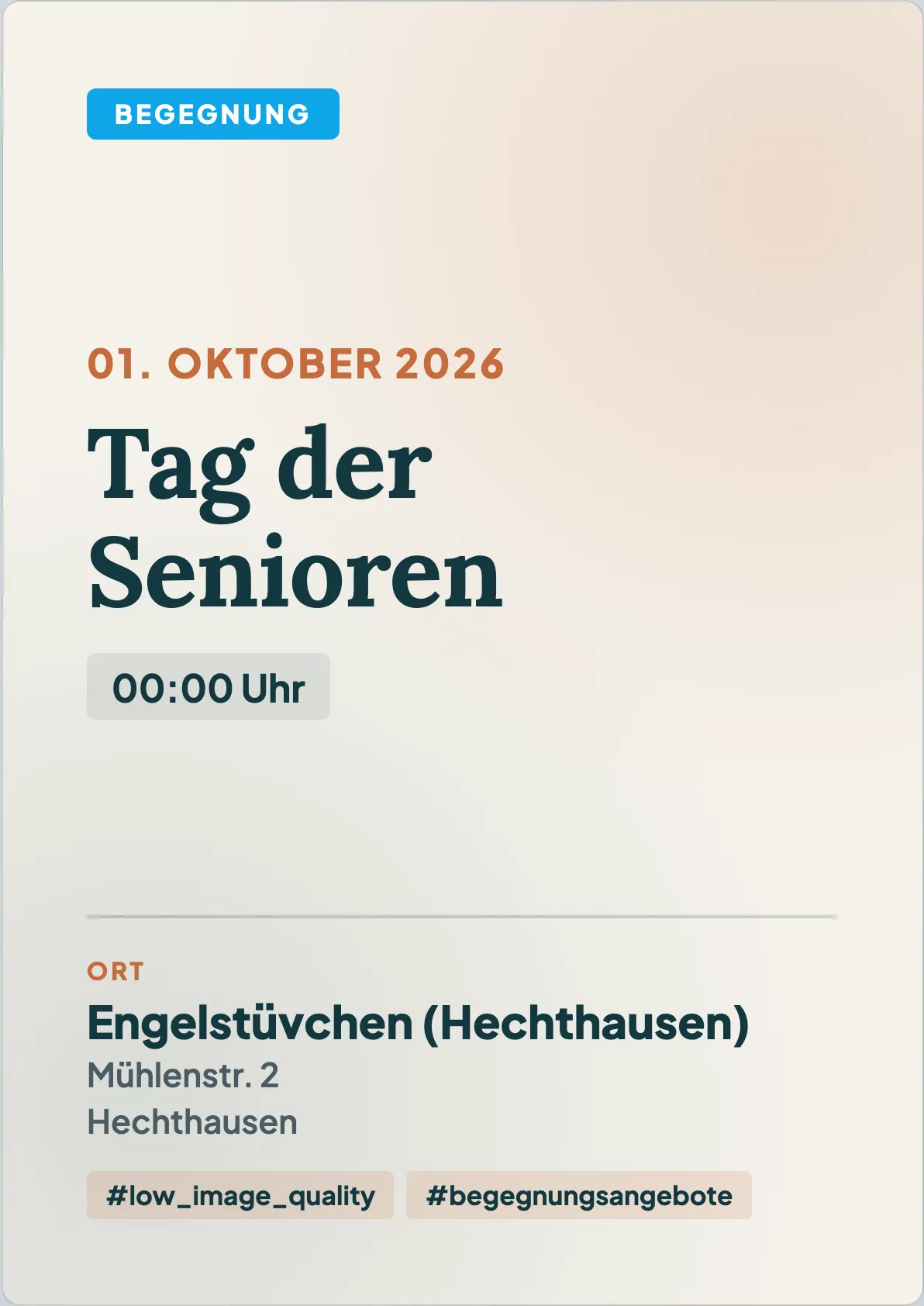 Tag der Senioren