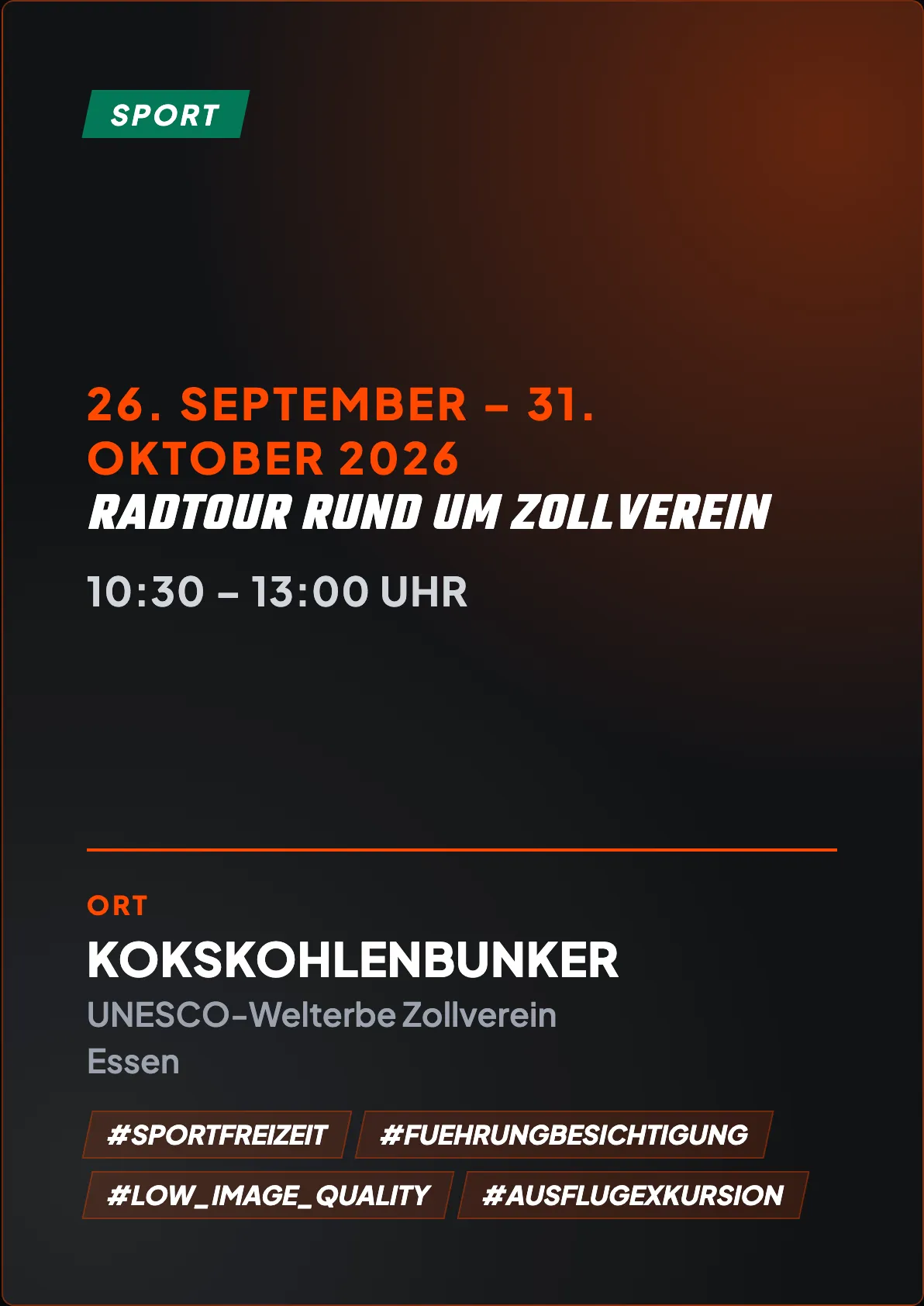 Radtour rund um Zollverein