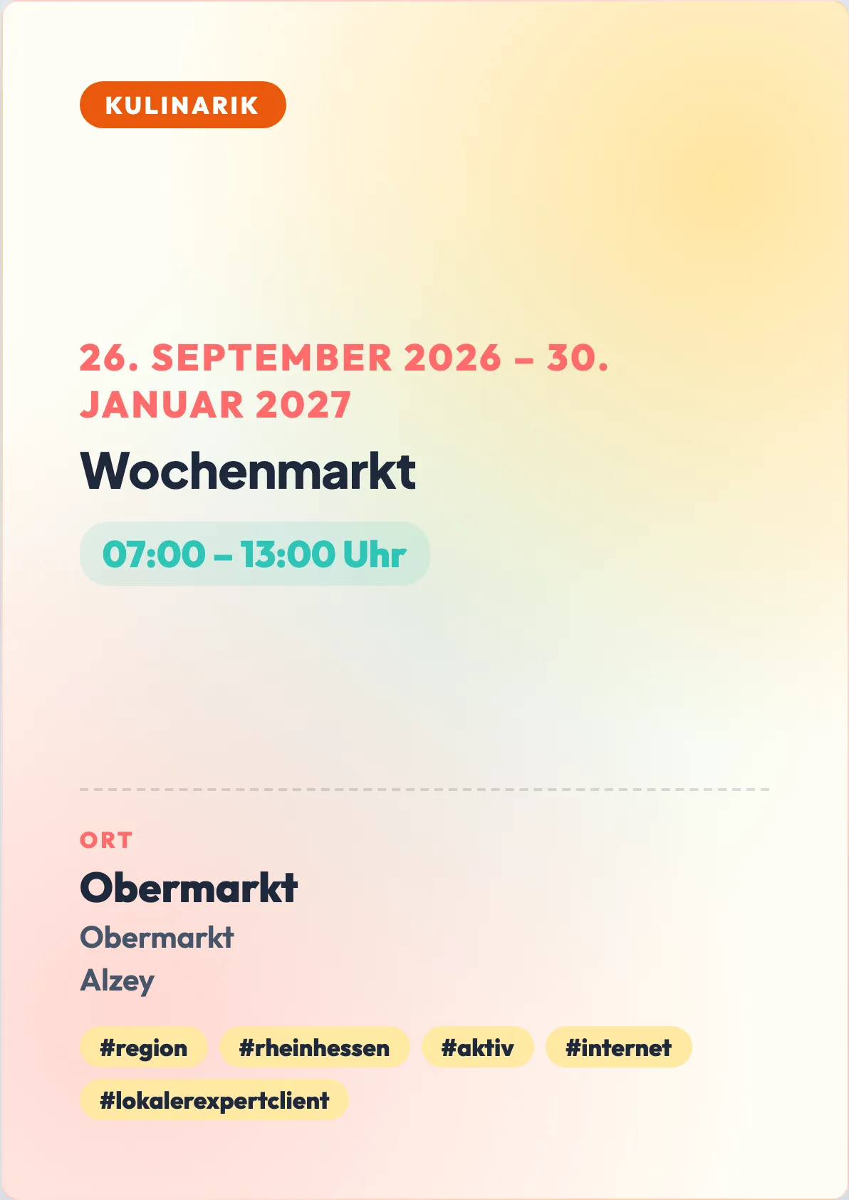 Wochenmarkt