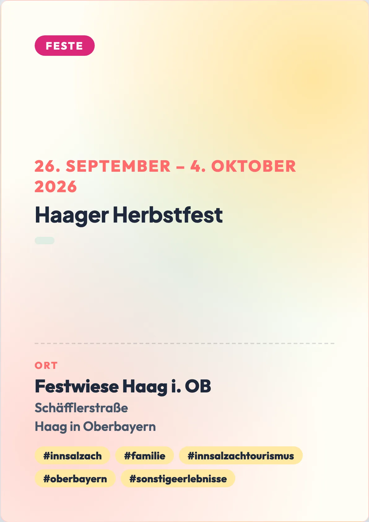 Haager Herbstfest