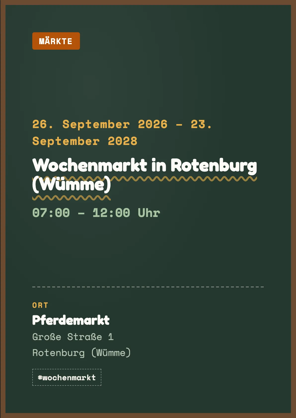 Wochenmarkt in Rotenburg (Wümme)