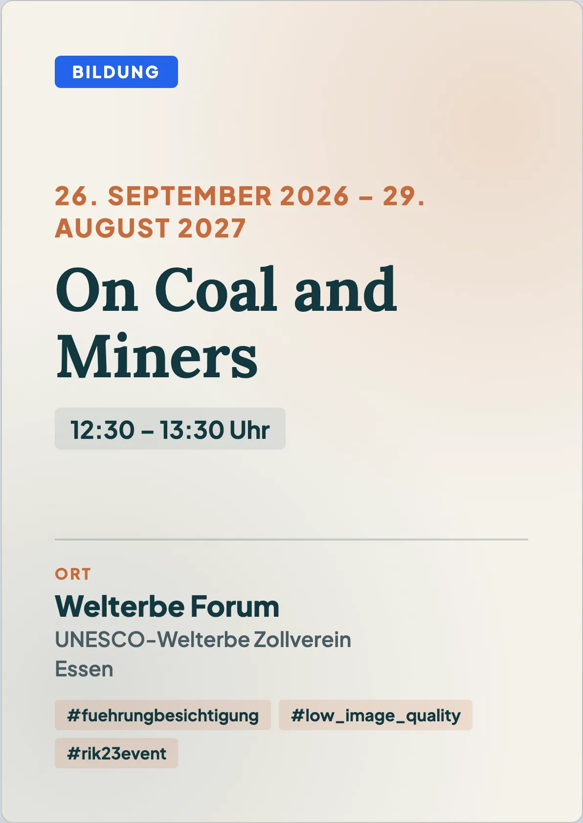 On Coal and Miners