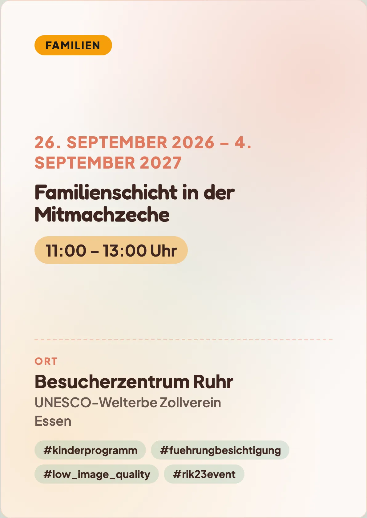 Familienschicht in der Mitmachzeche