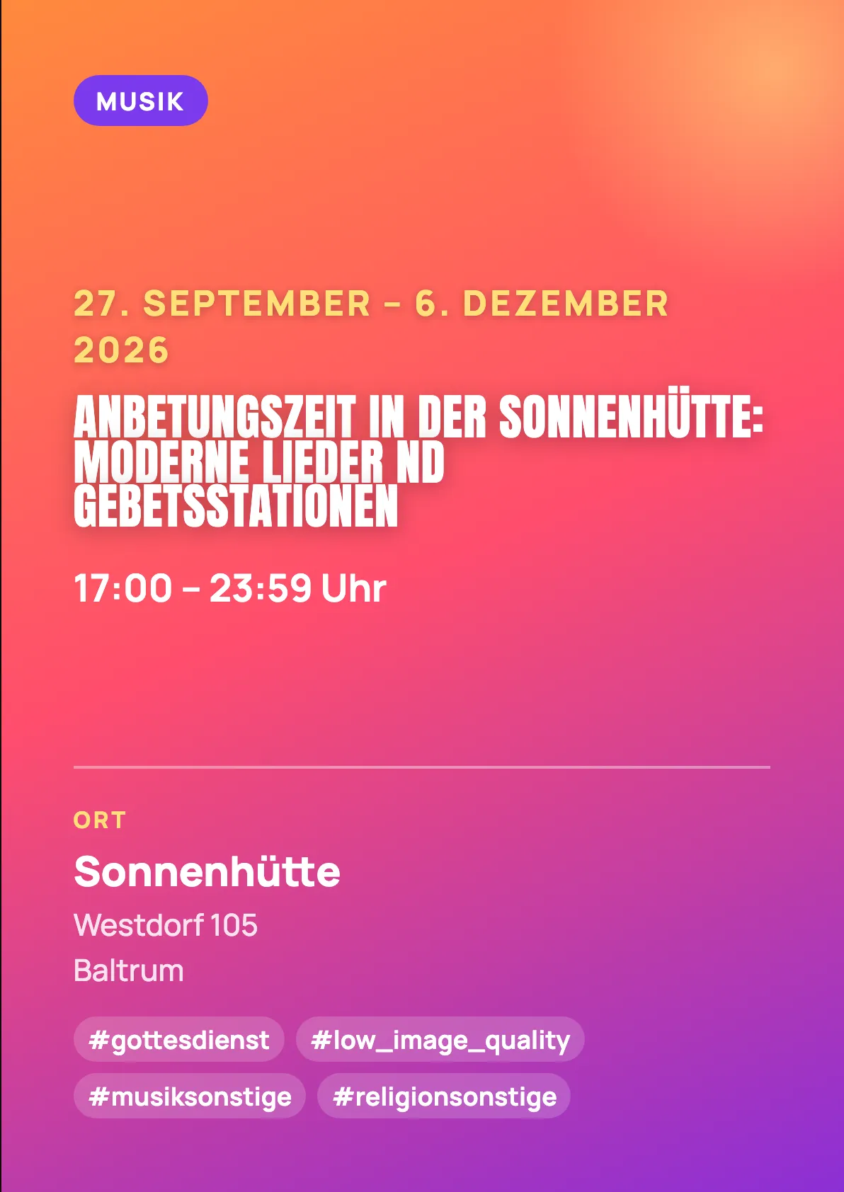Veranstaltungsflyer