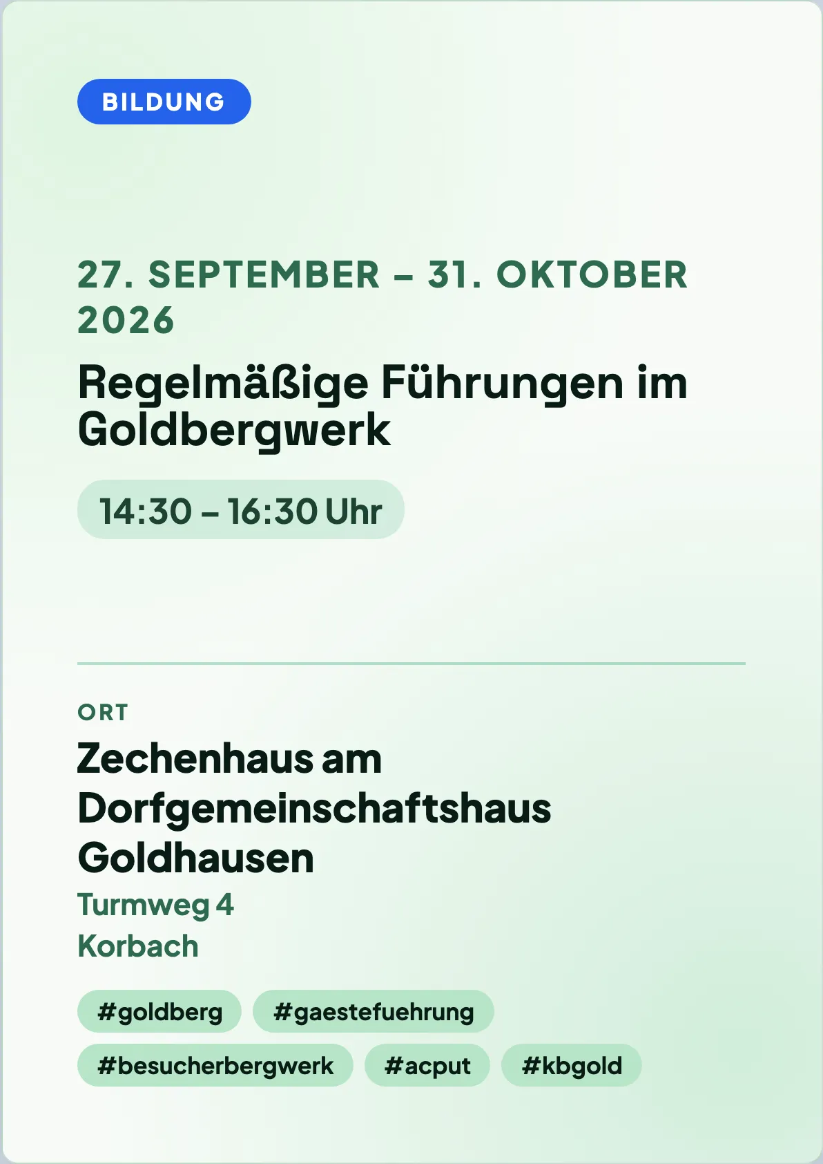 Veranstaltungsflyer