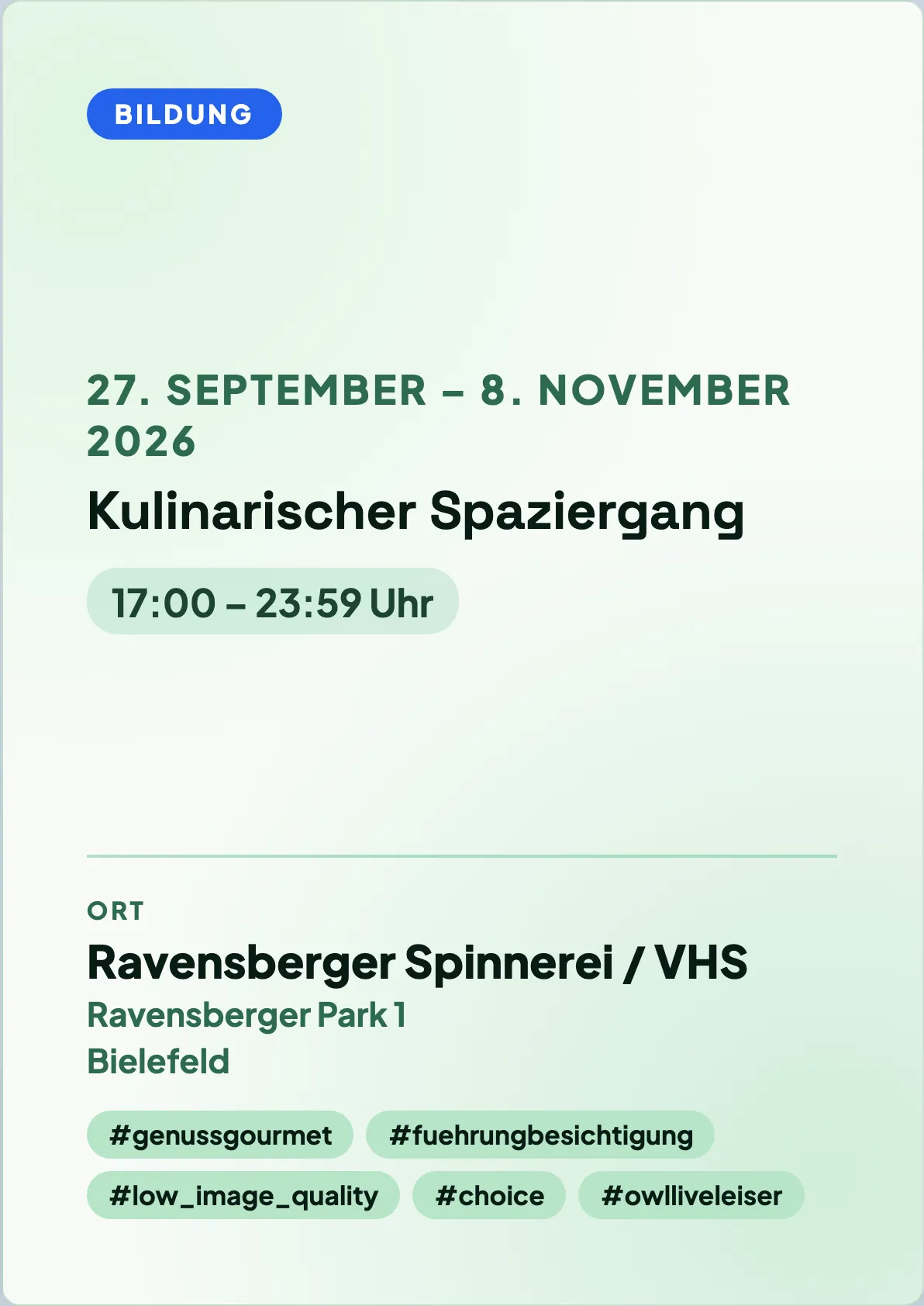 Veranstaltungsflyer