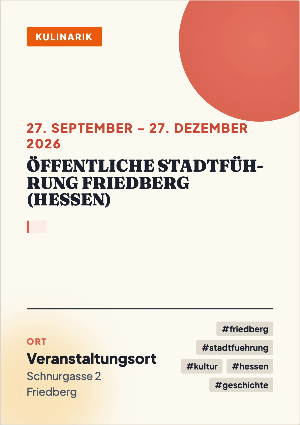 Veranstaltungsflyer