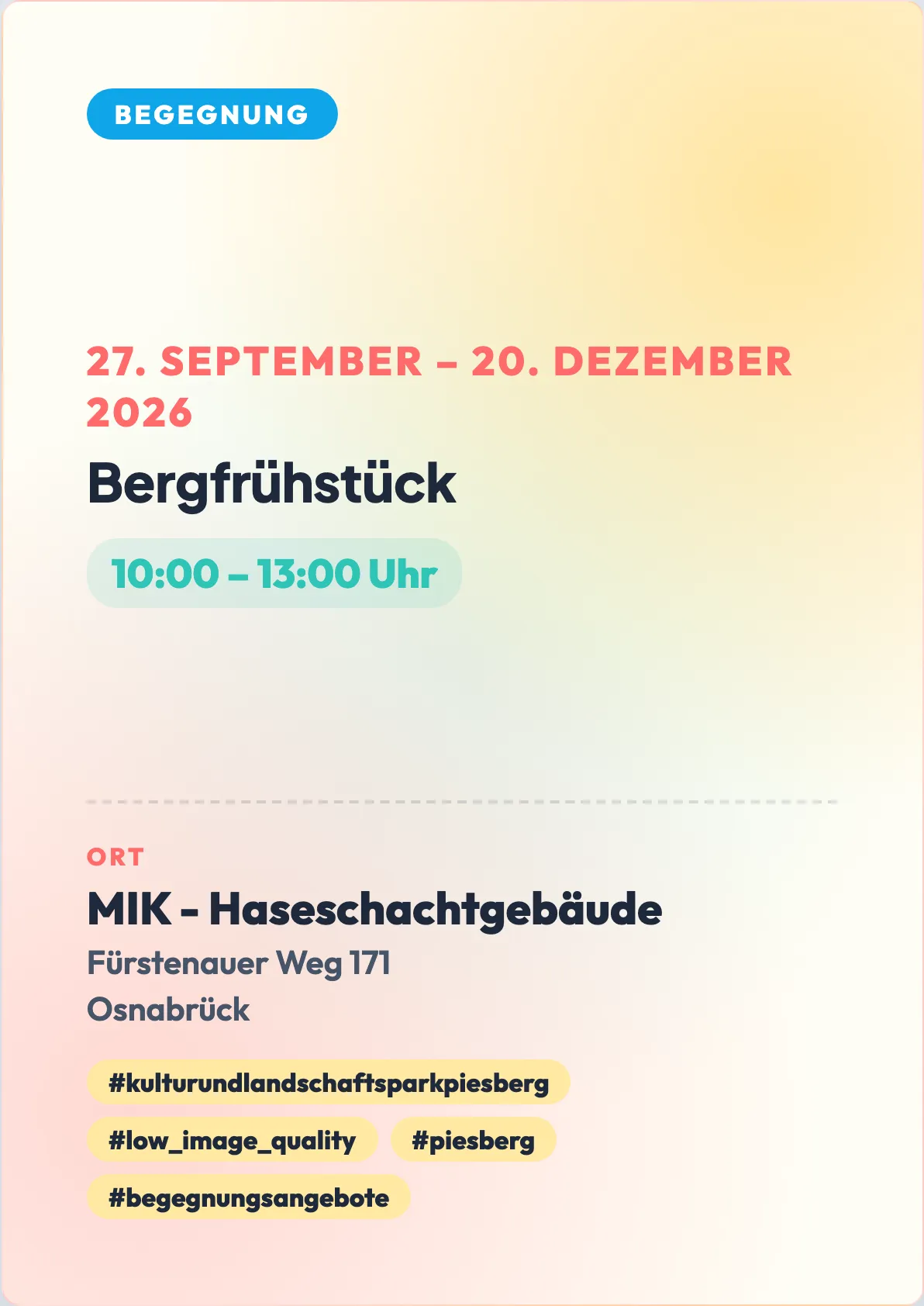 Veranstaltungsflyer
