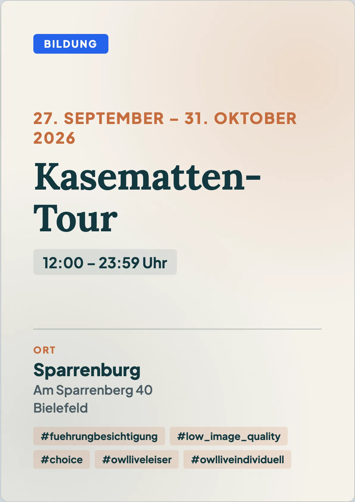 Veranstaltungsflyer