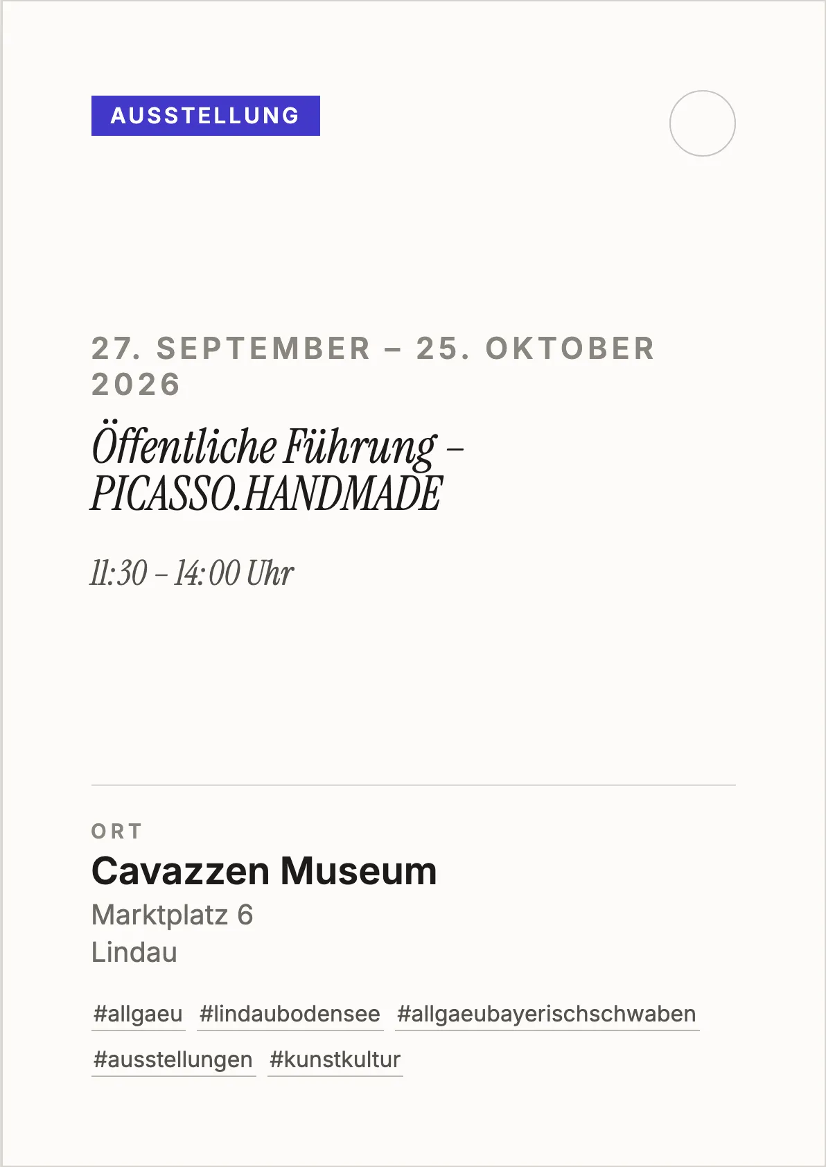 Veranstaltungsflyer