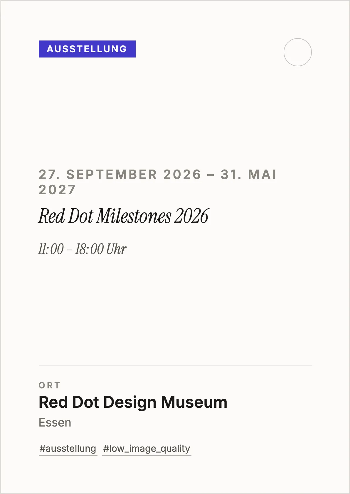 Veranstaltungsflyer