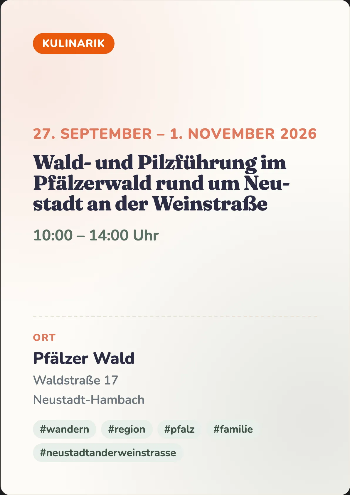 Veranstaltungsflyer