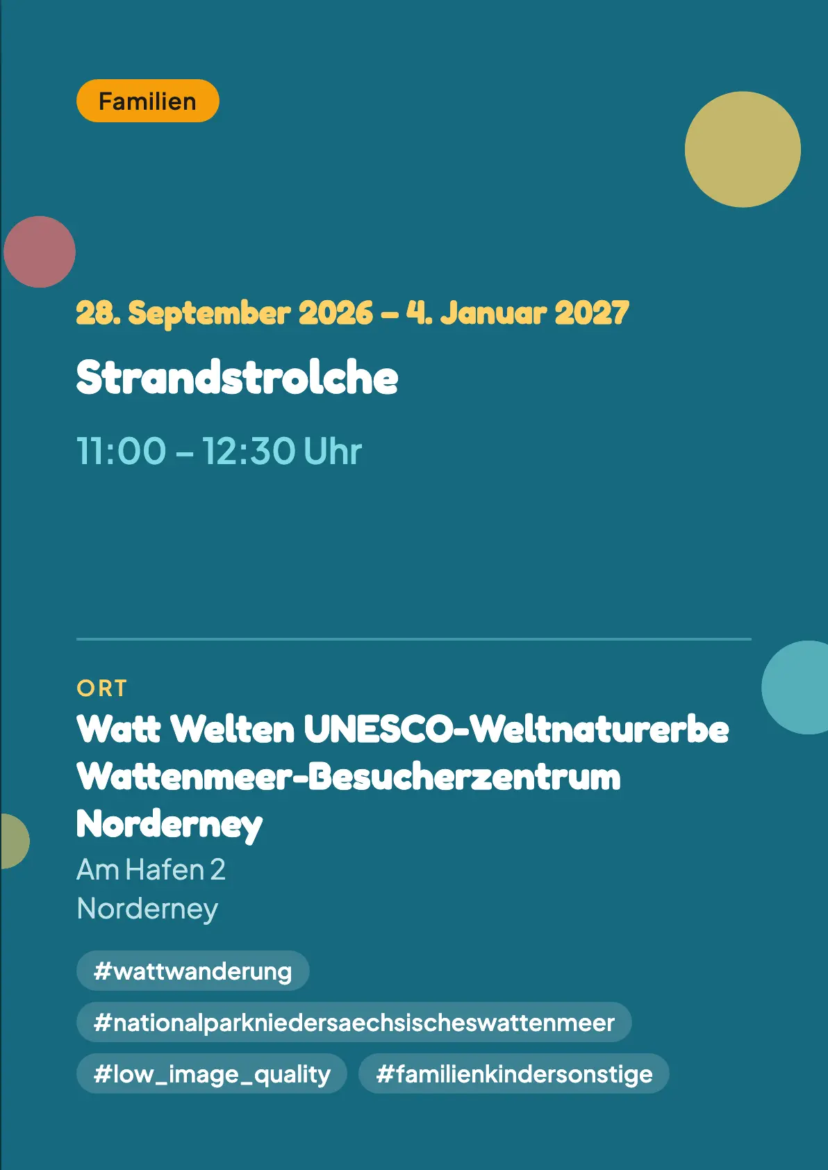 Veranstaltungsflyer