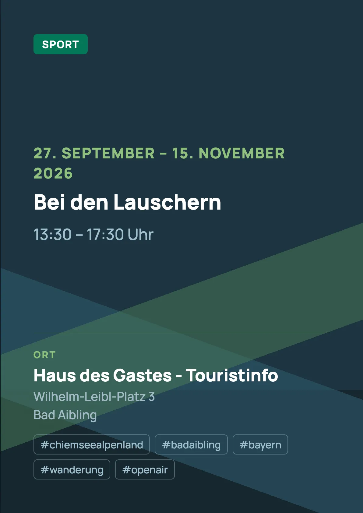 Veranstaltungsflyer