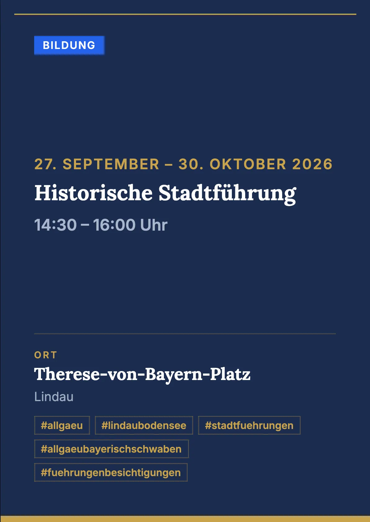 Veranstaltungsflyer