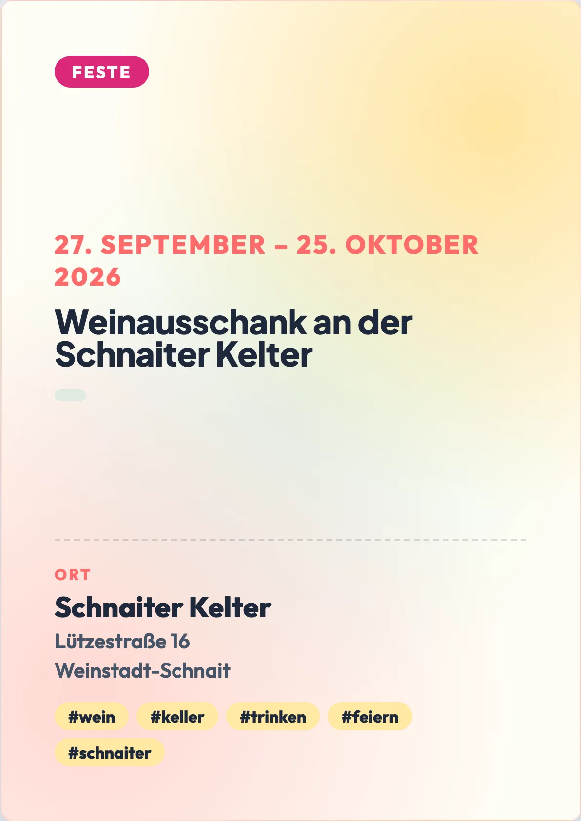 Veranstaltungsflyer