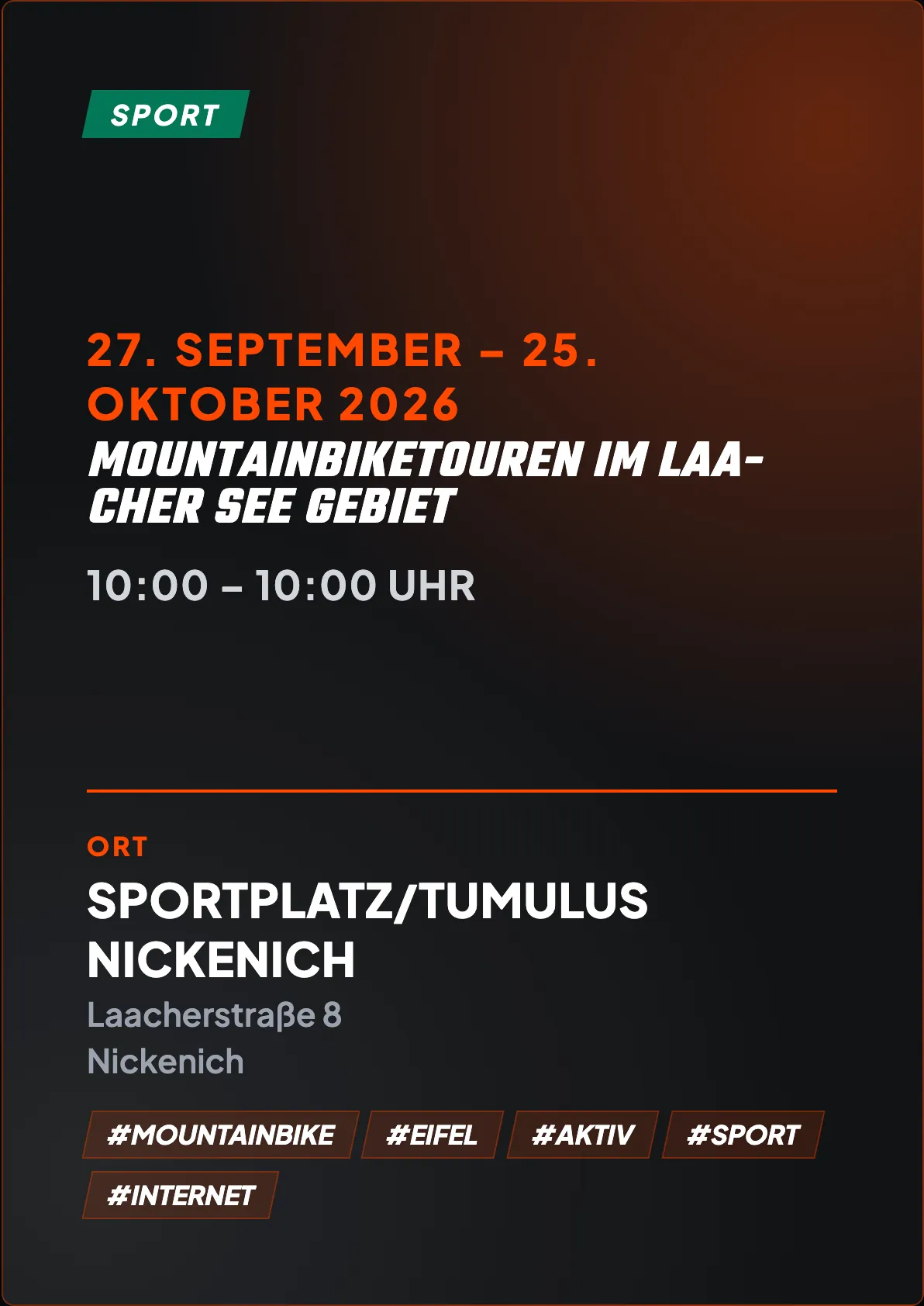 Veranstaltungsflyer