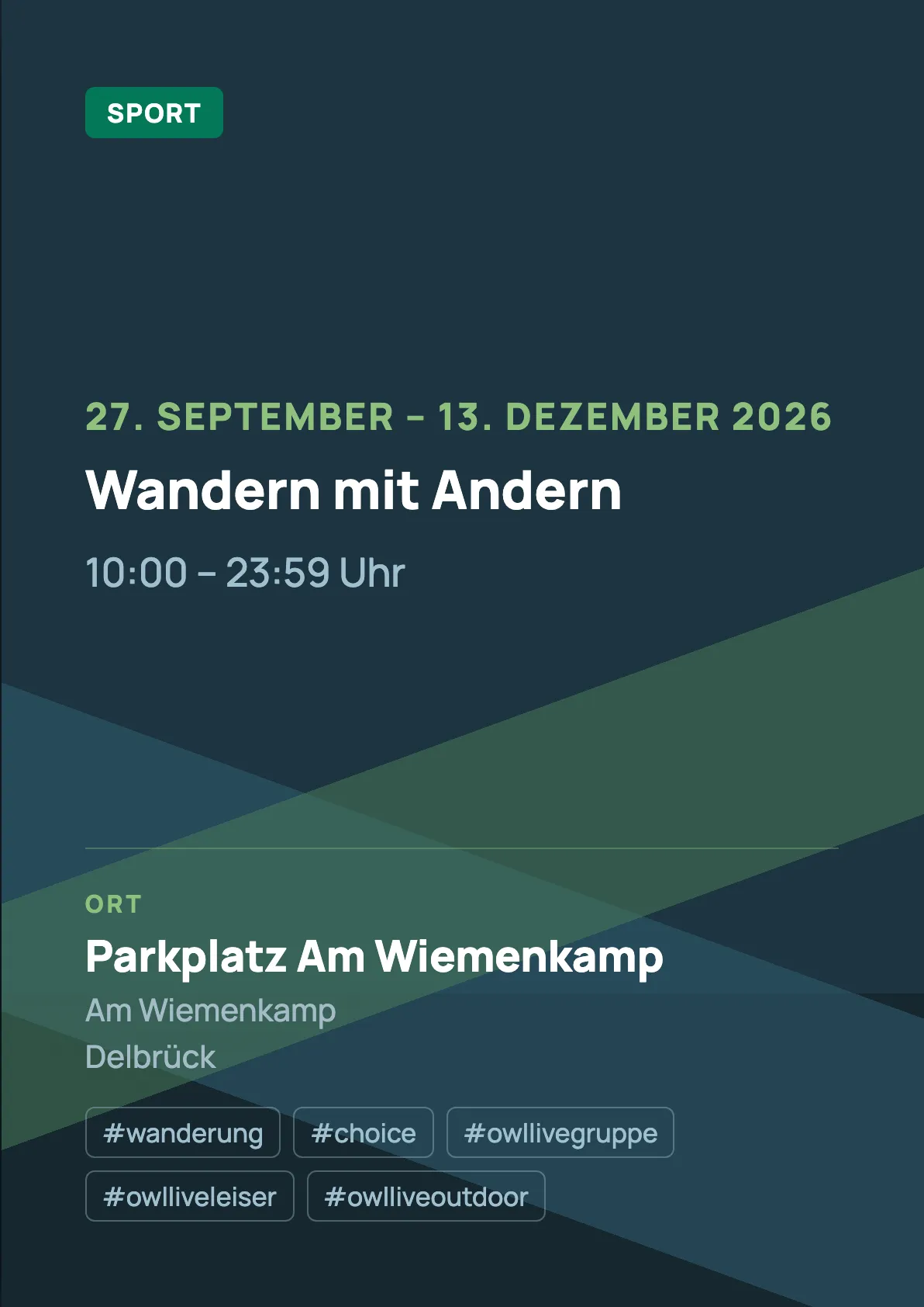 Veranstaltungsflyer