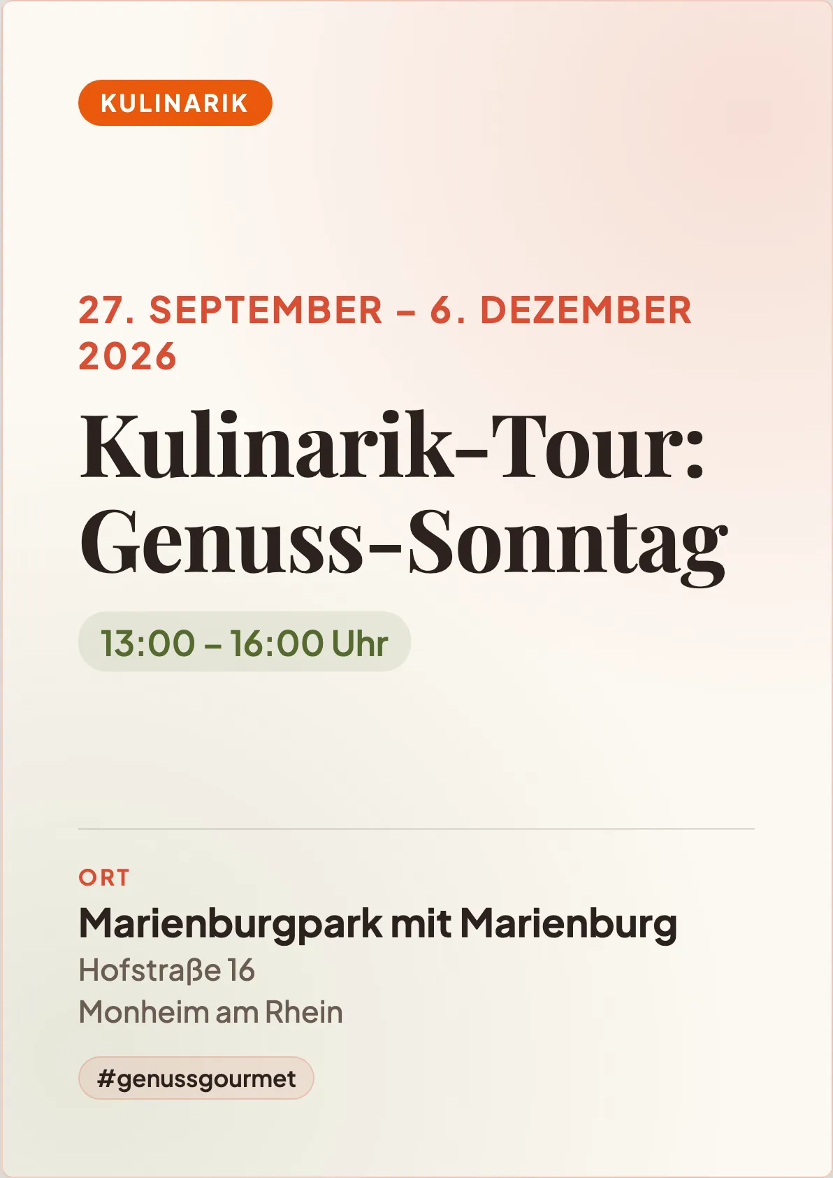 Veranstaltungsflyer