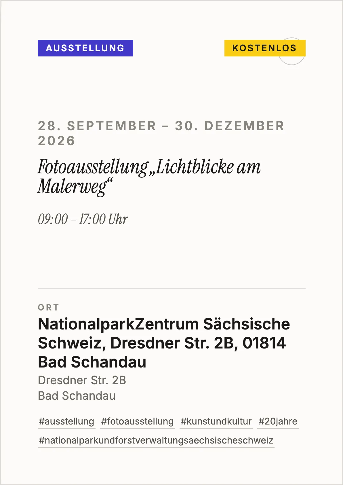 Veranstaltungsflyer