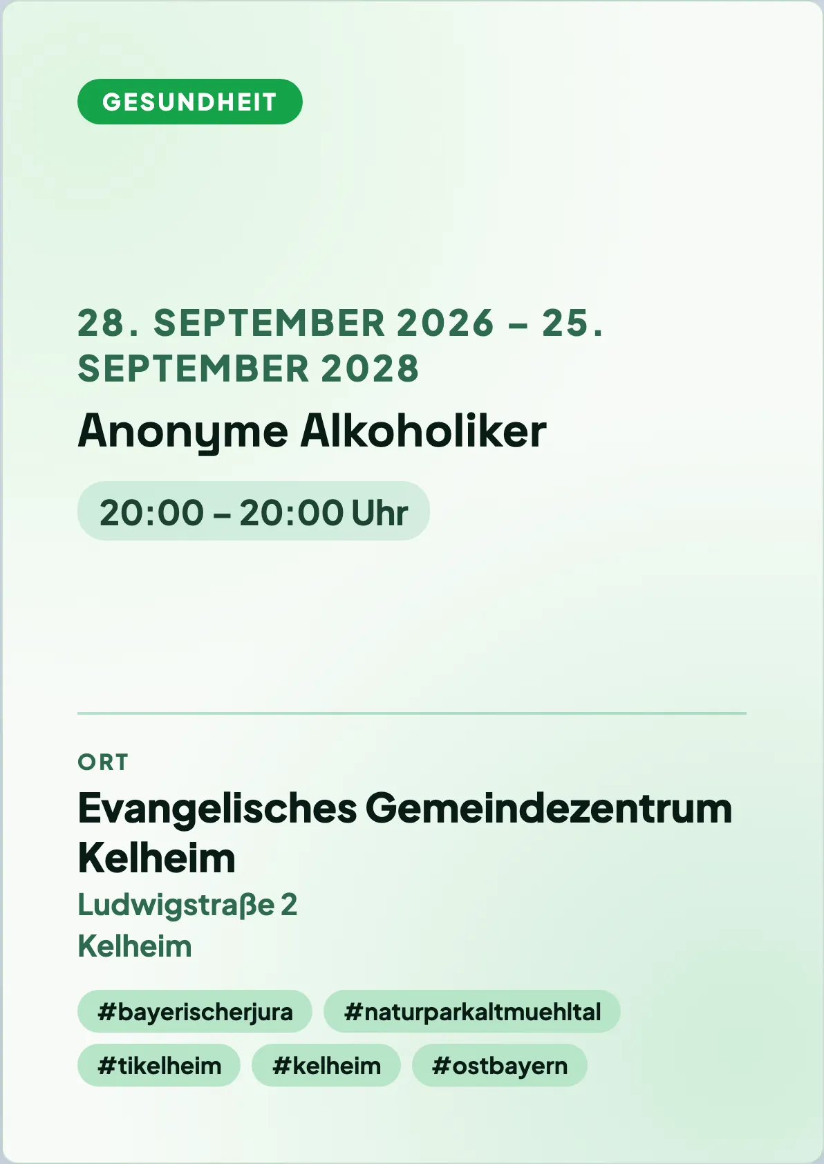 Veranstaltungsflyer