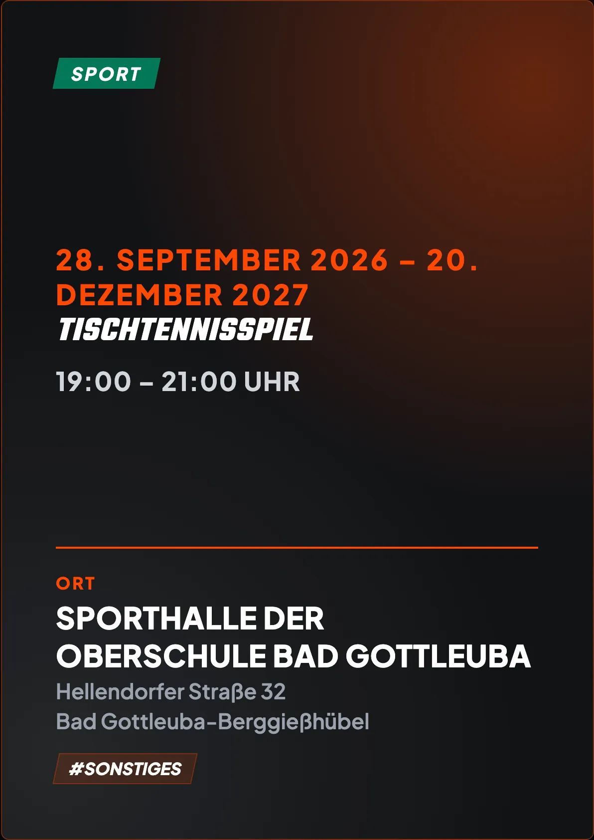 Veranstaltungsflyer