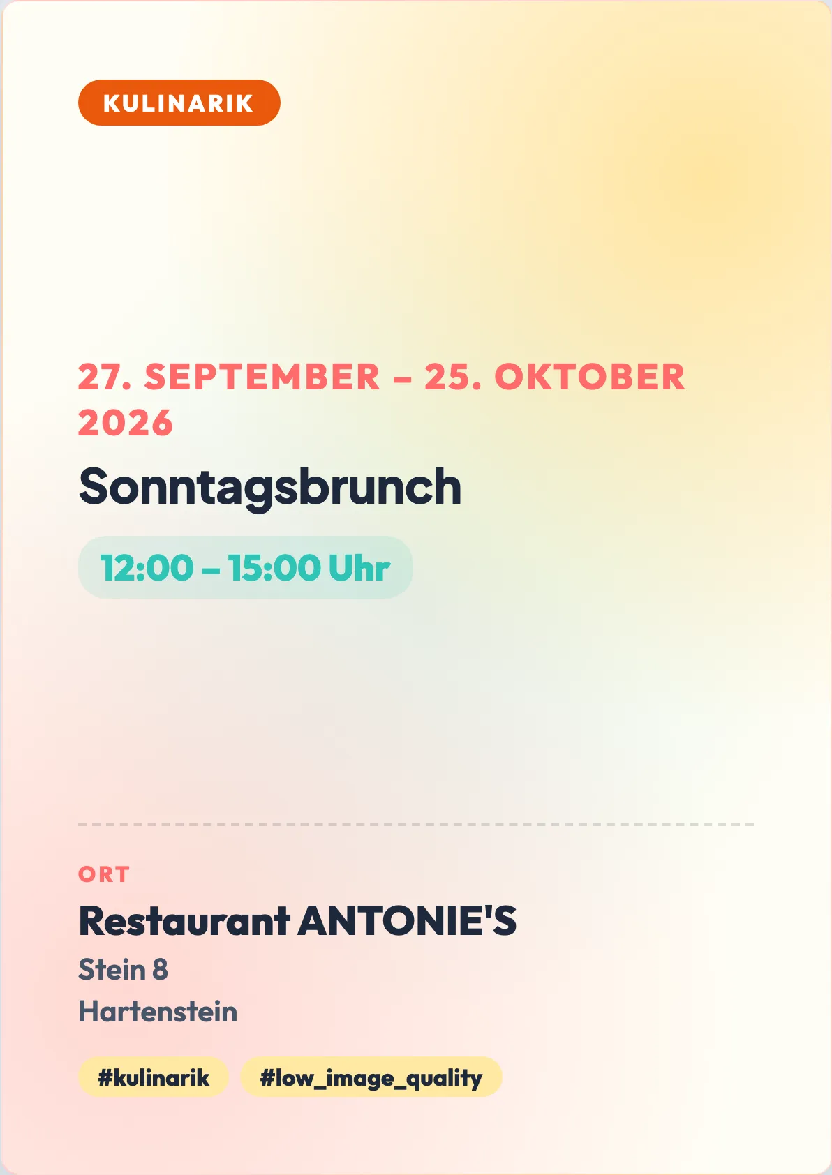 Veranstaltungsflyer