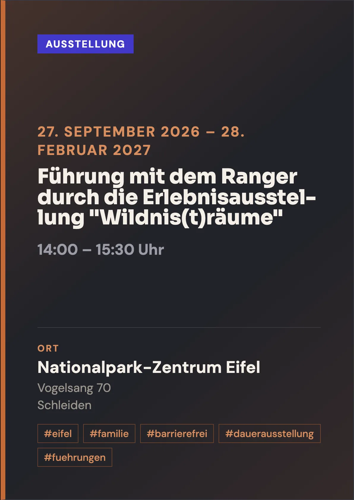 Veranstaltungsflyer