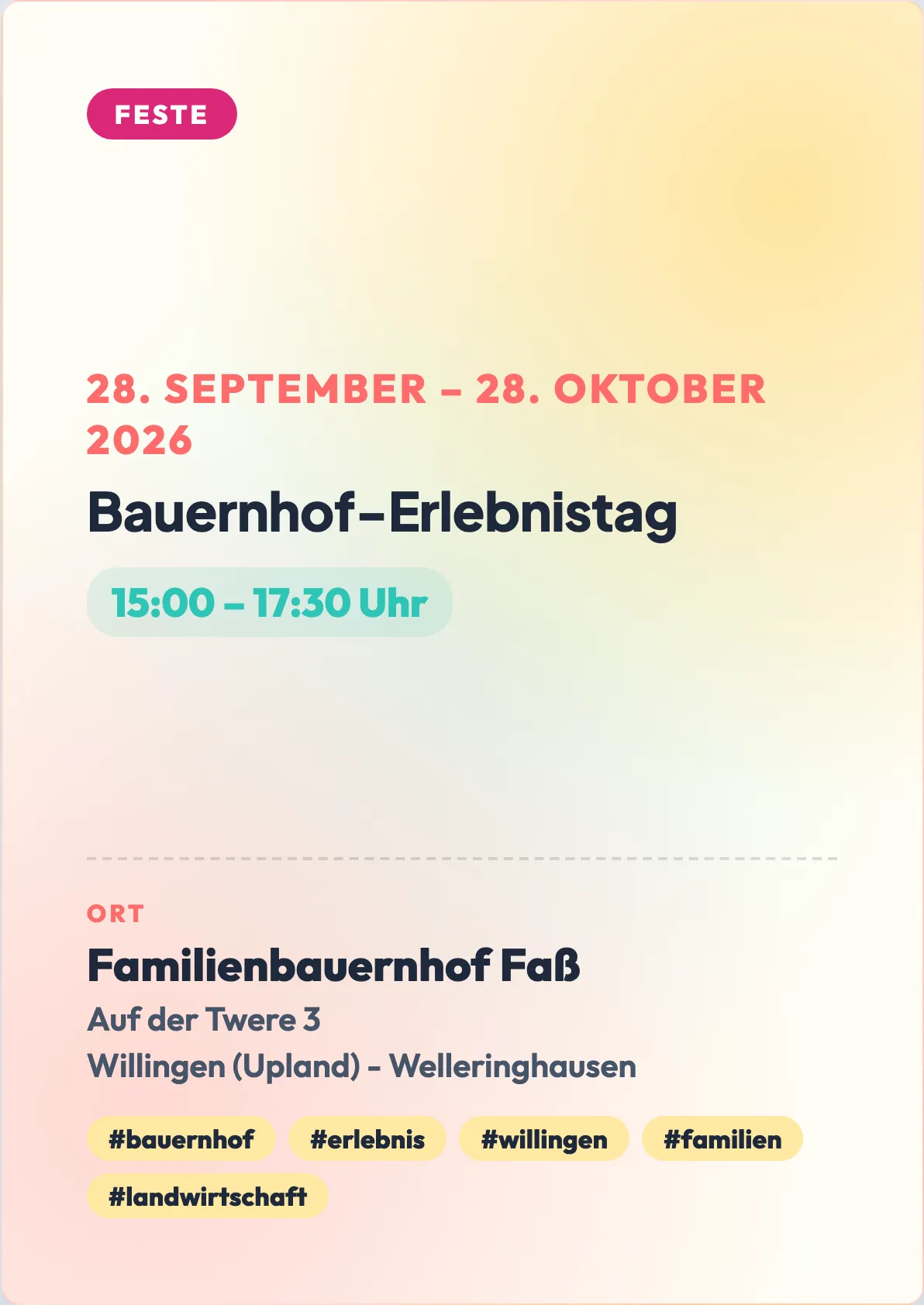 Veranstaltungsflyer