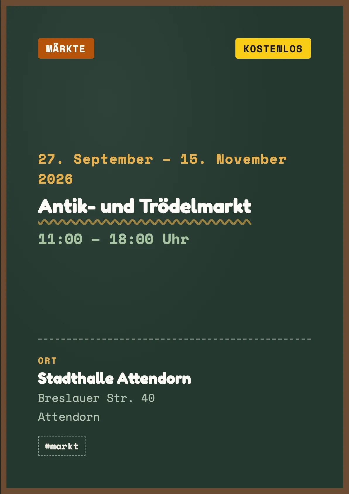 Veranstaltungsflyer