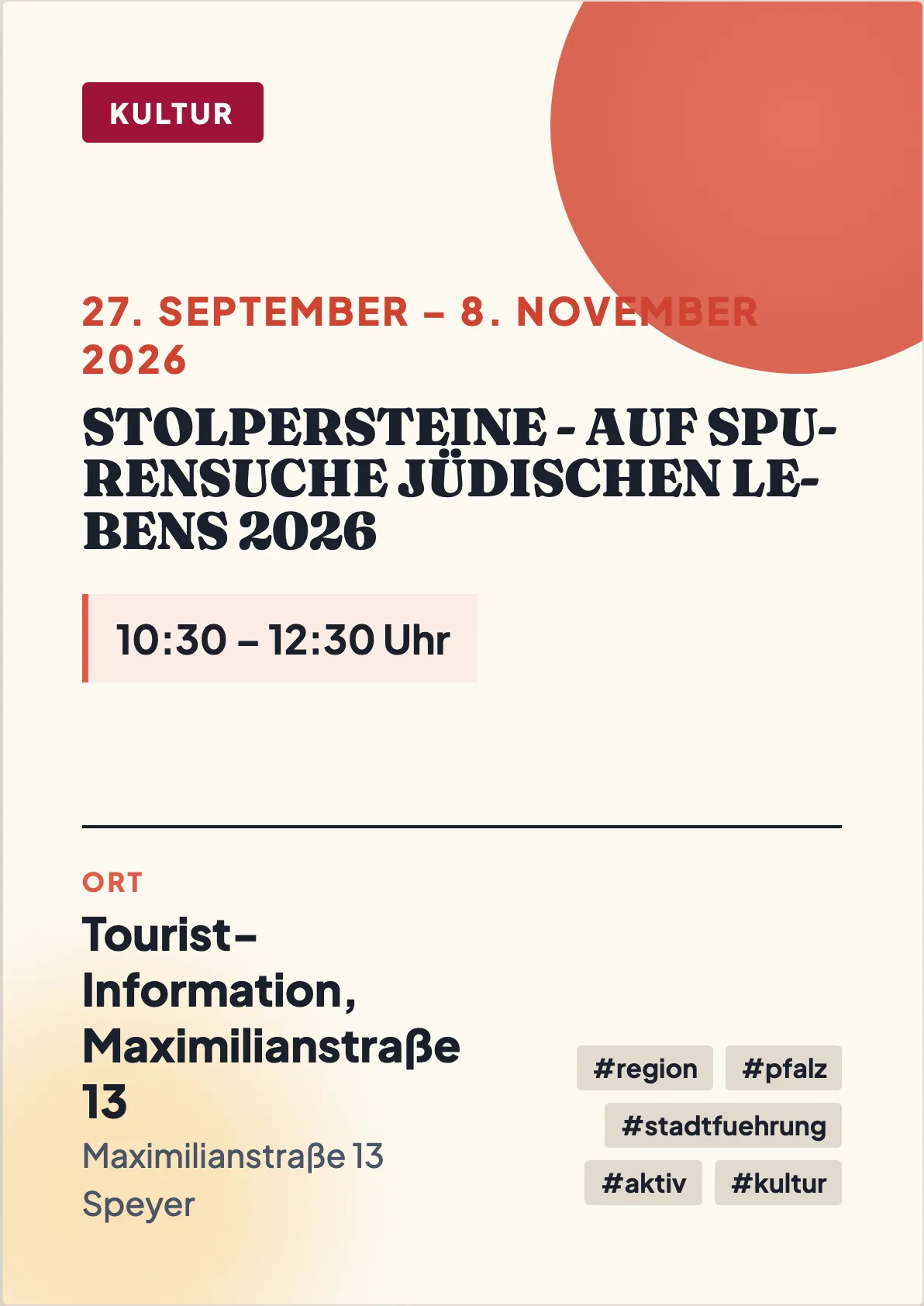 Veranstaltungsflyer