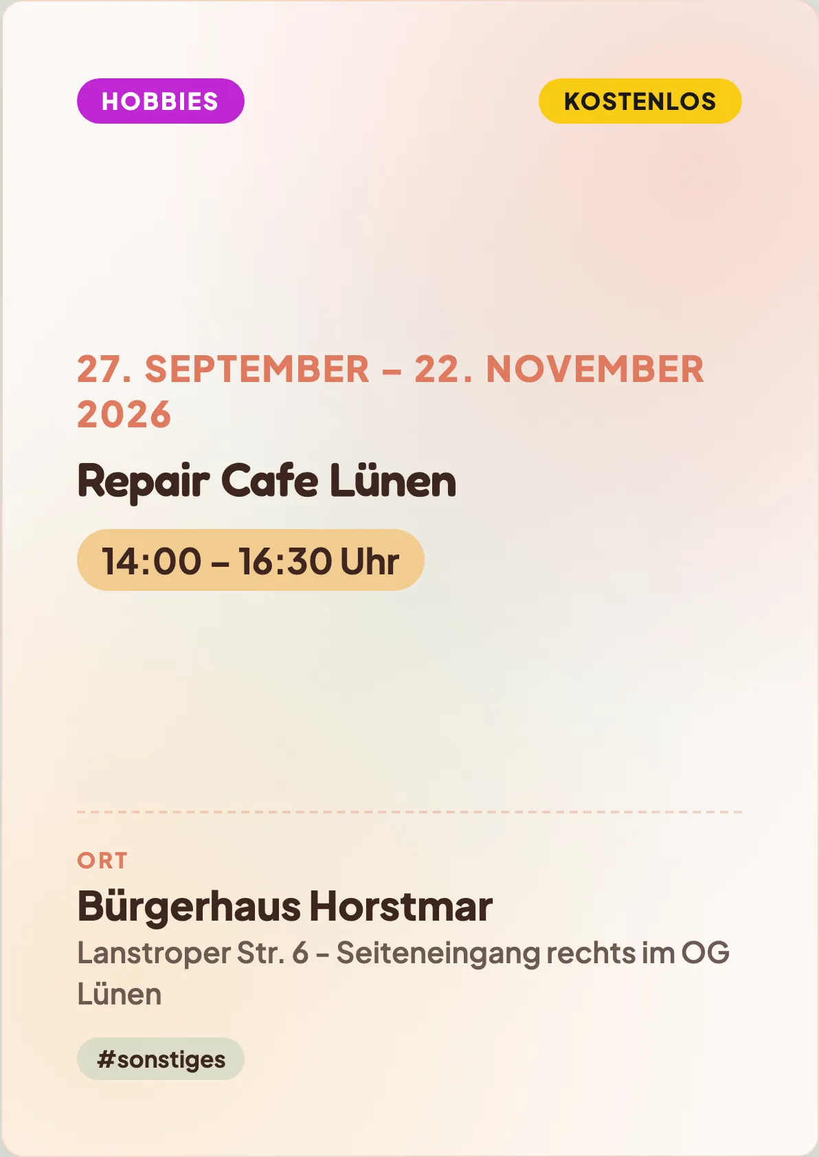 Veranstaltungsflyer