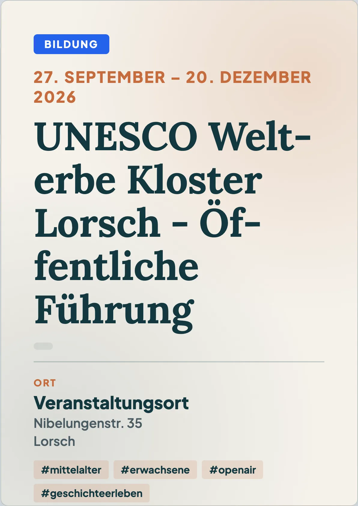 Veranstaltungsflyer