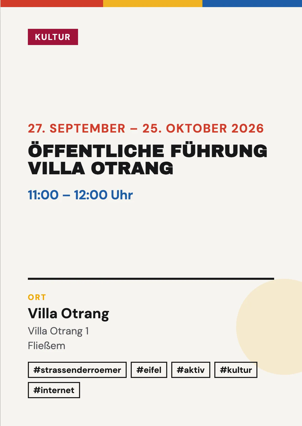 Veranstaltungsflyer