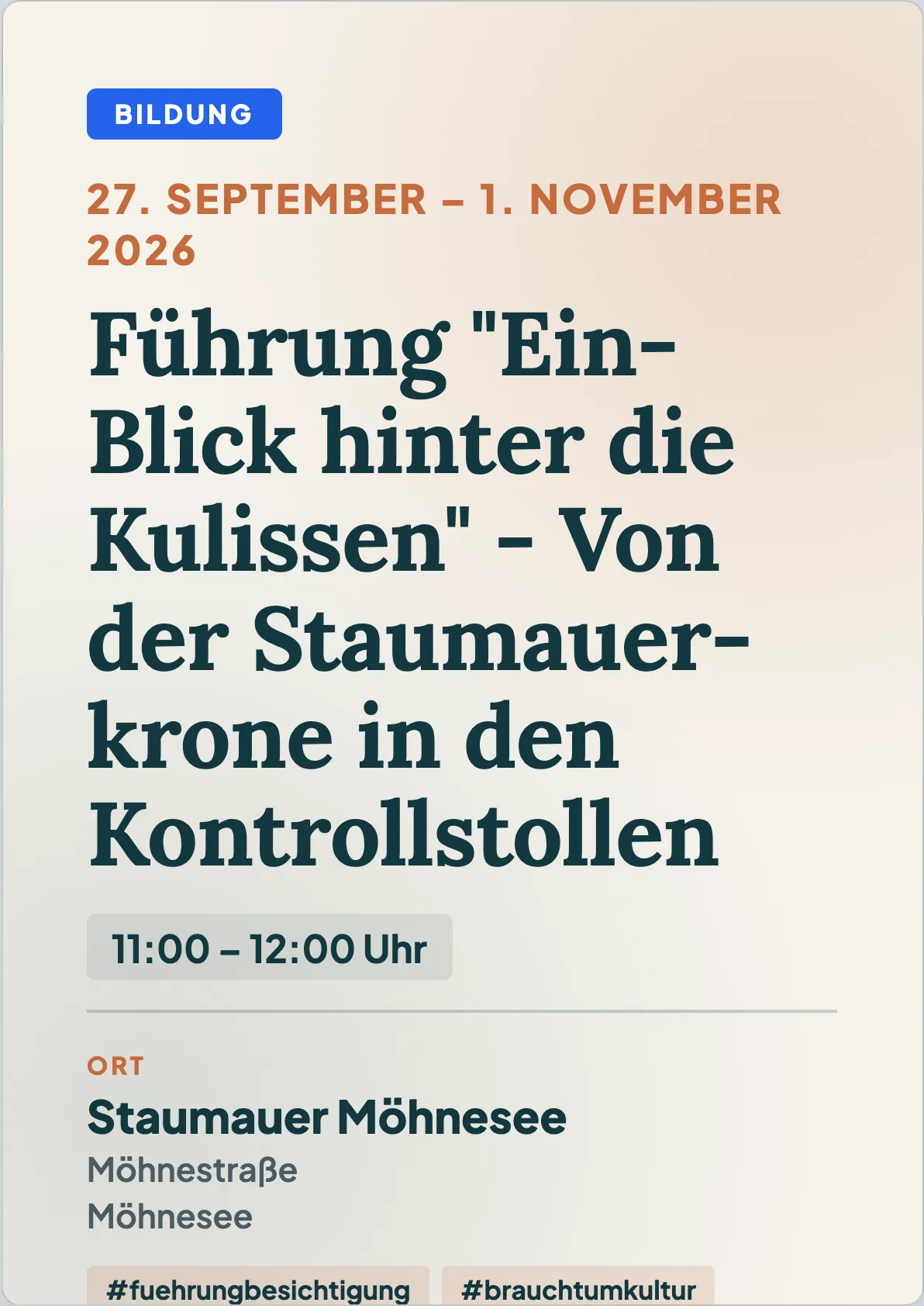 Veranstaltungsflyer