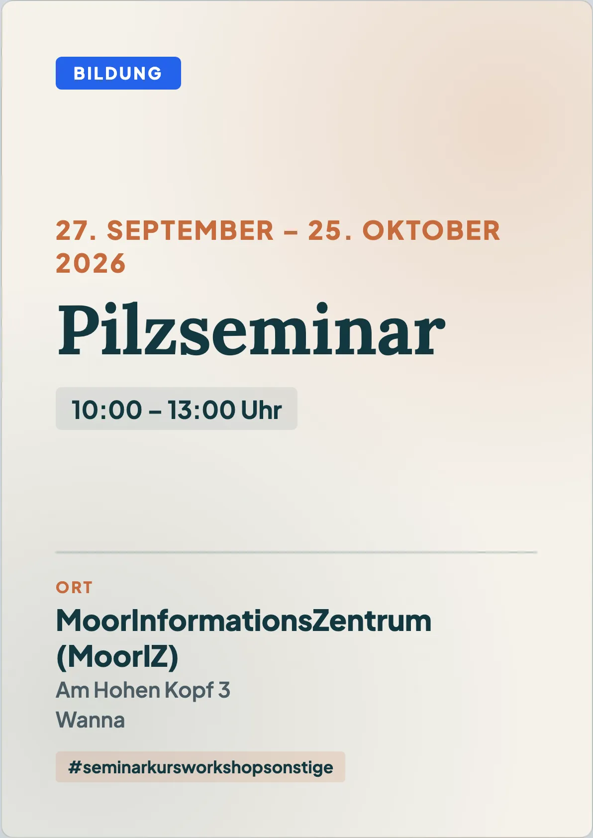 Veranstaltungsflyer