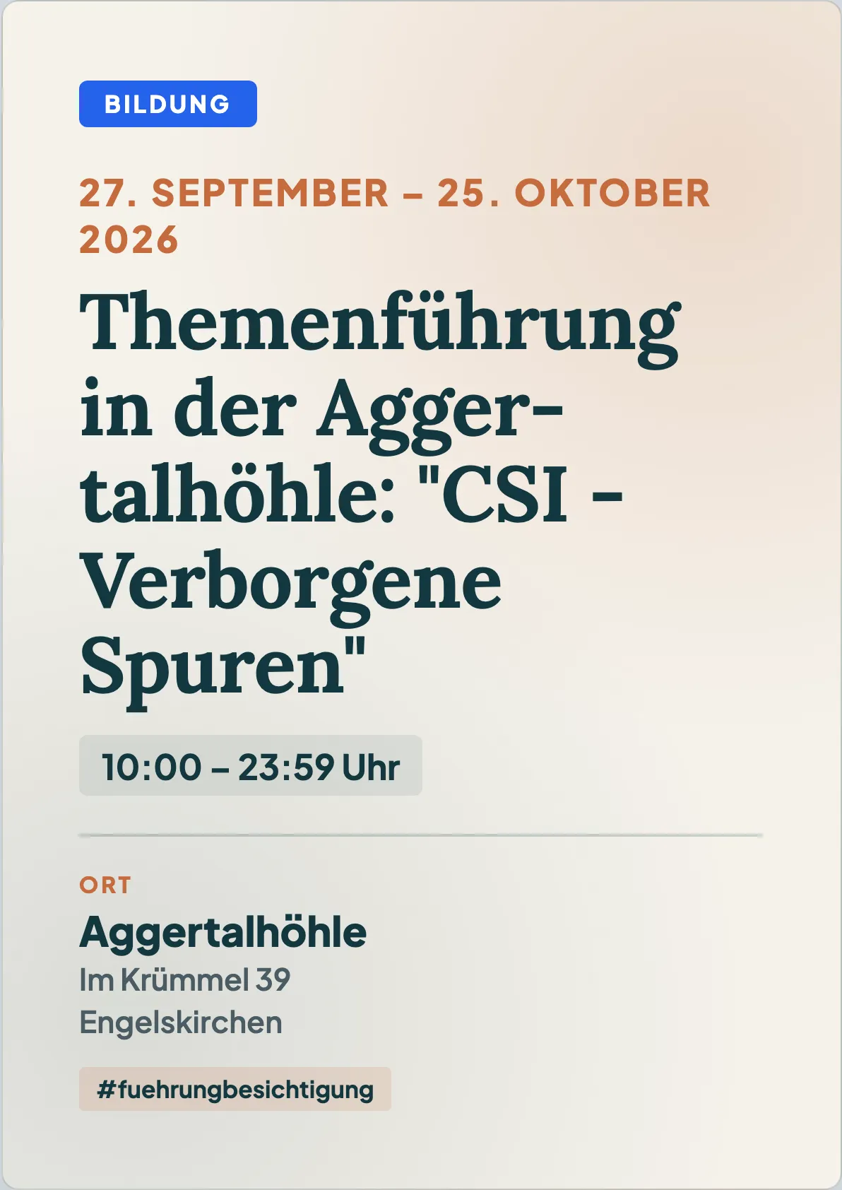 Veranstaltungsflyer