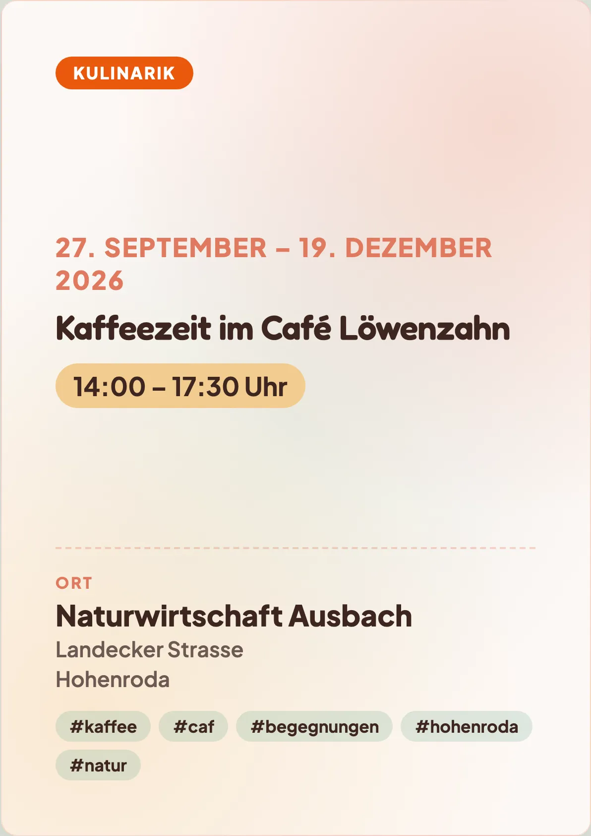 Veranstaltungsflyer