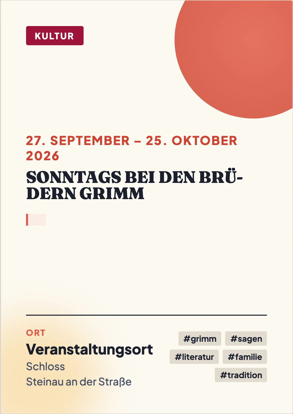 Veranstaltungsflyer