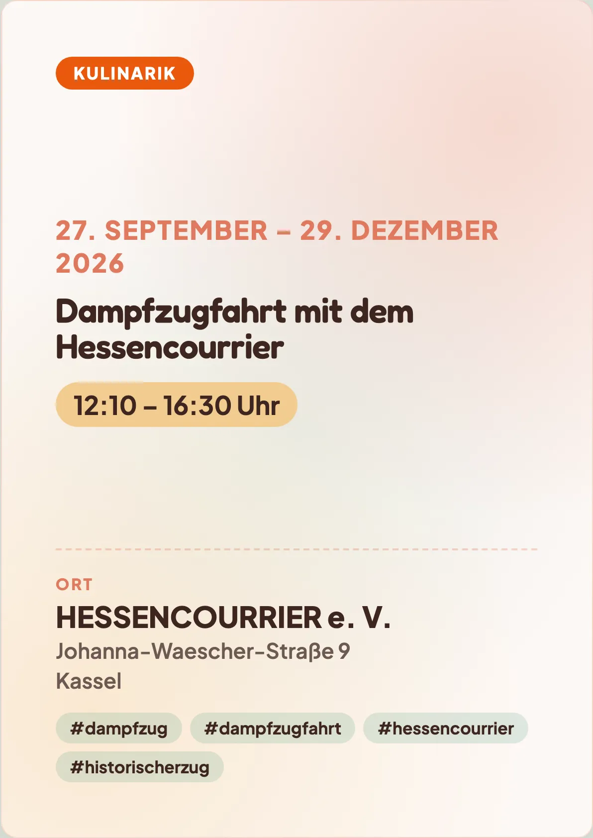 Veranstaltungsflyer
