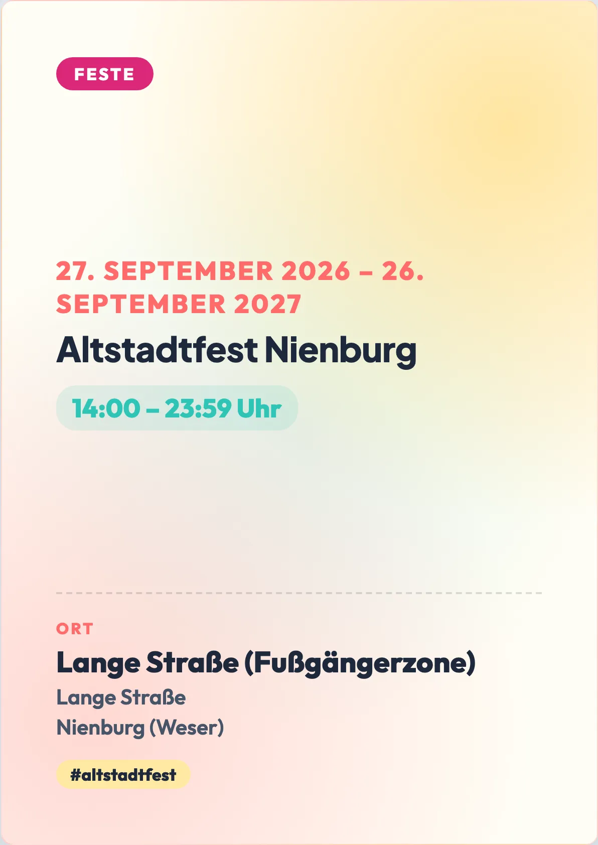 Veranstaltungsflyer